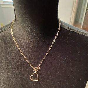 Open heart necklace